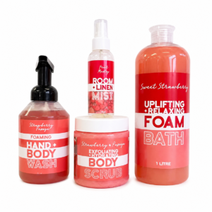 Strawberry Self-Care Bath Gift Set