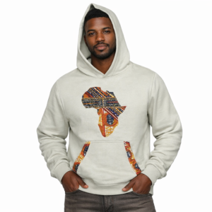 African Print Hoodie Unisex– 430 GSM Winter Comfort