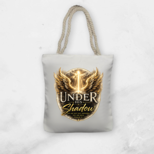 Under His Shadow Tote Bag, Rope Handle