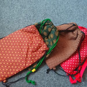 Stylish Seshweshwe Drawstring Backpack