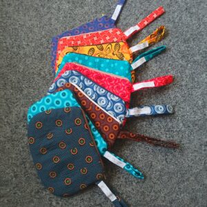 Seshweshwe pouch/ make-up bag