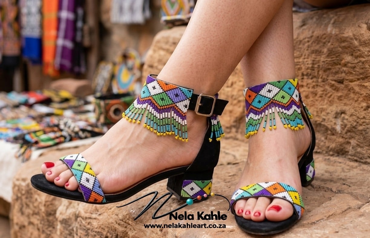 Beaded sandals